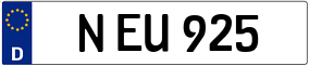 Trailer License Plate